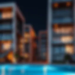 Modern architectural design of Mission Bay Apartments