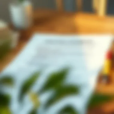 A well-structured rental agreement with highlighted sections, symbolizing clarity and understanding.