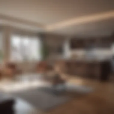 Modern Interior of a Co-op Apartment Interior view of a modern co-op apartment