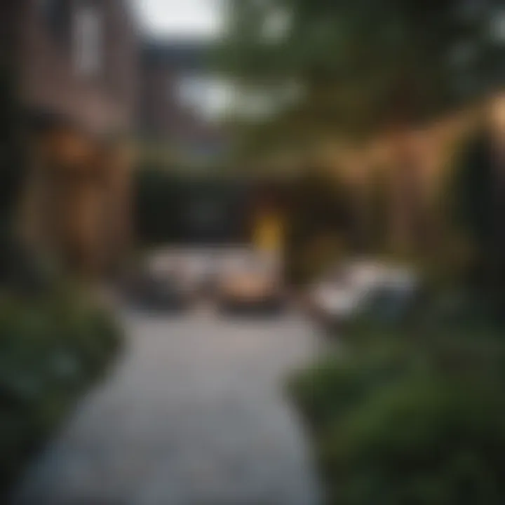 Beautifully landscaped backyard of a rental home in Northern Liberties