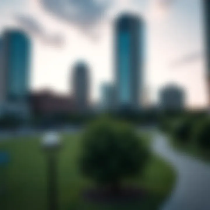 Charming parks and walkable paths in Uptown Dallas