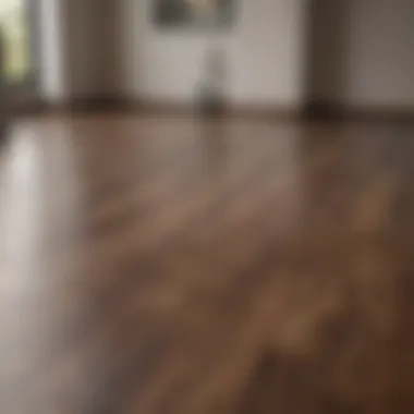 Demonstration of effective cleaning technique on laminate surface