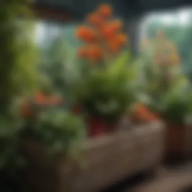 Companion Plants for Enhanced Growth Colorful display of companion plants enhancing growth and aesthetics