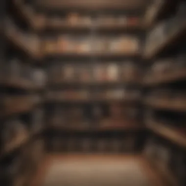 Categorized items in an organized closet