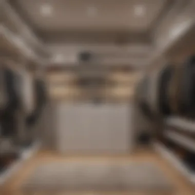 Before and after closet decluttering transformation