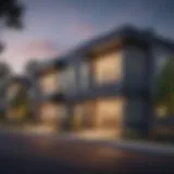 Architectural details of Pleasant Hills Apartments showcasing modern design.