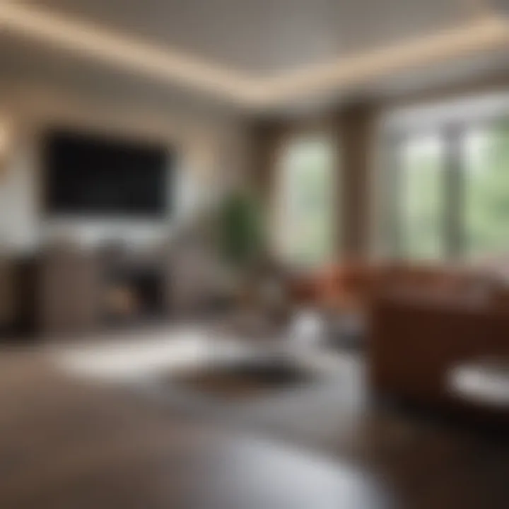 Interior living space design at Pleasant Hills Apartments.