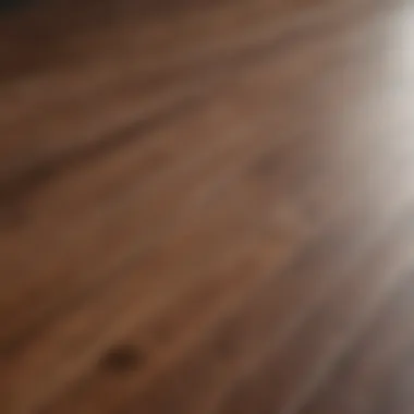 Detailing the Finish of Laminate Surfaces Close-up of laminate wood texture and shine