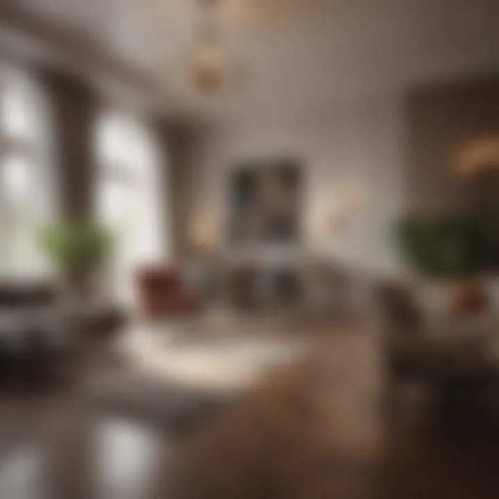 Interior design showcasing luxurious apartment interiors