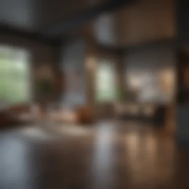 Interior of a modern apartment featuring stylish design and amenities