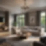 Luxurious living room showcasing rental potential