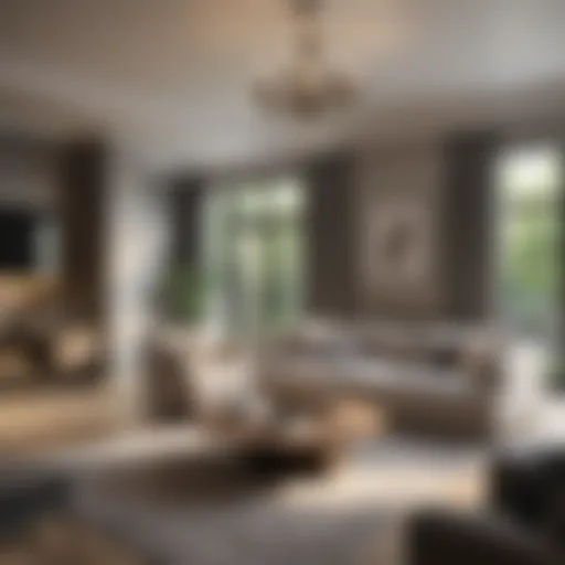 Luxurious living room showcasing rental potential