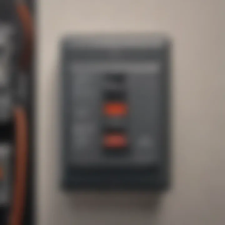 Illustration of a properly installed fuse within a circuit breaker.