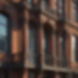Architectural detail of St. James Apartments showcasing its historic facade