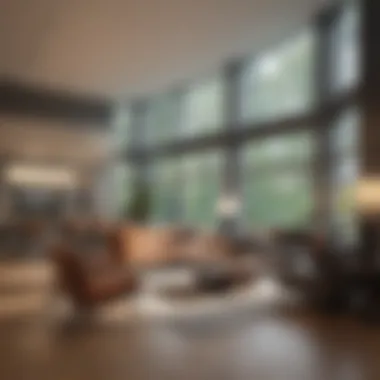 Modern Design Features of St. James Apartments Interior living space of a St. James Apartment highlighting modern design features