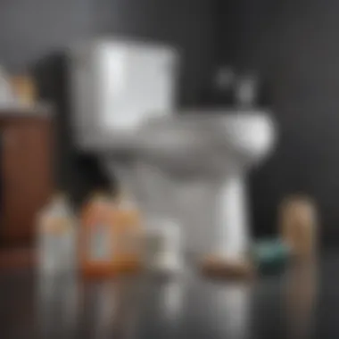 Household items laid out on a countertop, showcasing alternative clog remedies.