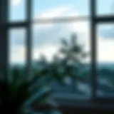 Crystal clear window showcasing a beautiful outdoor view