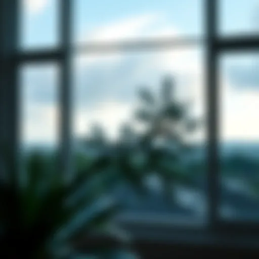 Crystal clear window showcasing a beautiful outdoor view
