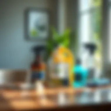 Eco-Friendly Cleaning Solutions for a Sustainable Home Selection of environmentally friendly cleaning solutions on a table