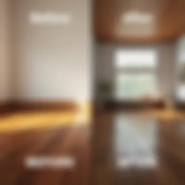 Before and After Restoration Before and after comparison of wood floor restoration