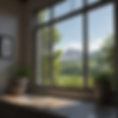 A Perfectly Clean Window Crystal-clear window showcasing a beautiful outdoor view
