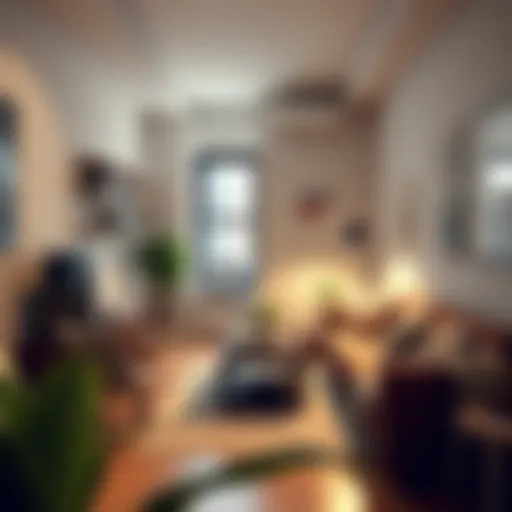 Smart Space Utilization in NYC Apartments Charming small apartment interior showcasing efficient use of space