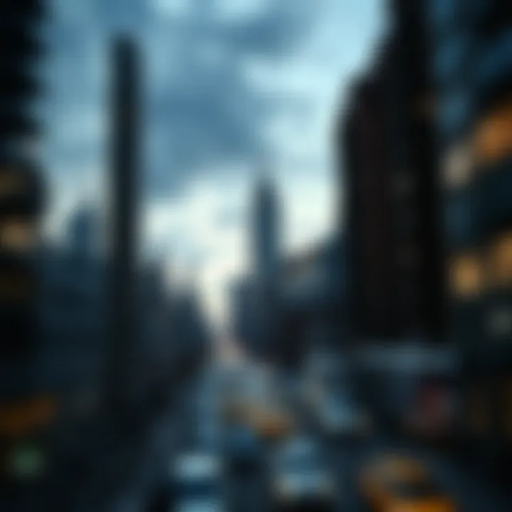 Iconic skyline of New York City emphasizing urban living