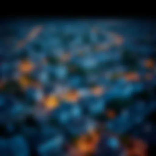 Aerial view of diverse California neighborhoods