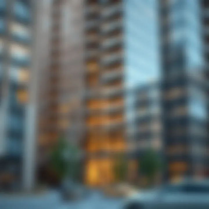 Stunning architectural design of Thompson Square Apartments