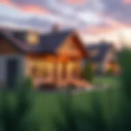 Conceptual illustration of turnkey real estate investment