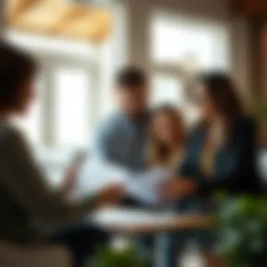 A couple reviewing documents with a turnkey realtor, showcasing collaboration and trust.