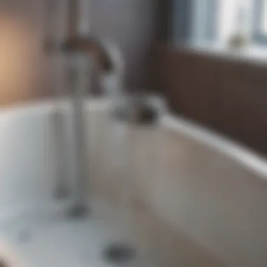 Homemade Solutions for Bathtub Drain Clogs Homemade solution being poured into a bathtub drain