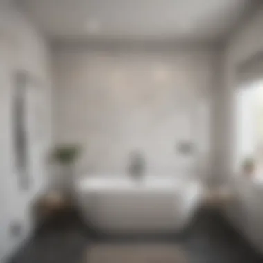 Aesthetic and Functional Bathroom Design A beautiful bathroom design that incorporates both aesthetics and functional plumbing solutions