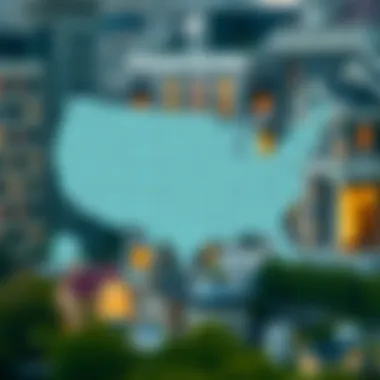 Regional Cap Rate Comparison Map showcasing varying cap rates across different regions