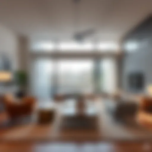 Mid-Century Modern Living Room Design A sleek Mid-Century Modern living room showcasing clean lines and organic shapes