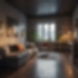 A cozy studio apartment showcasing efficient use of space