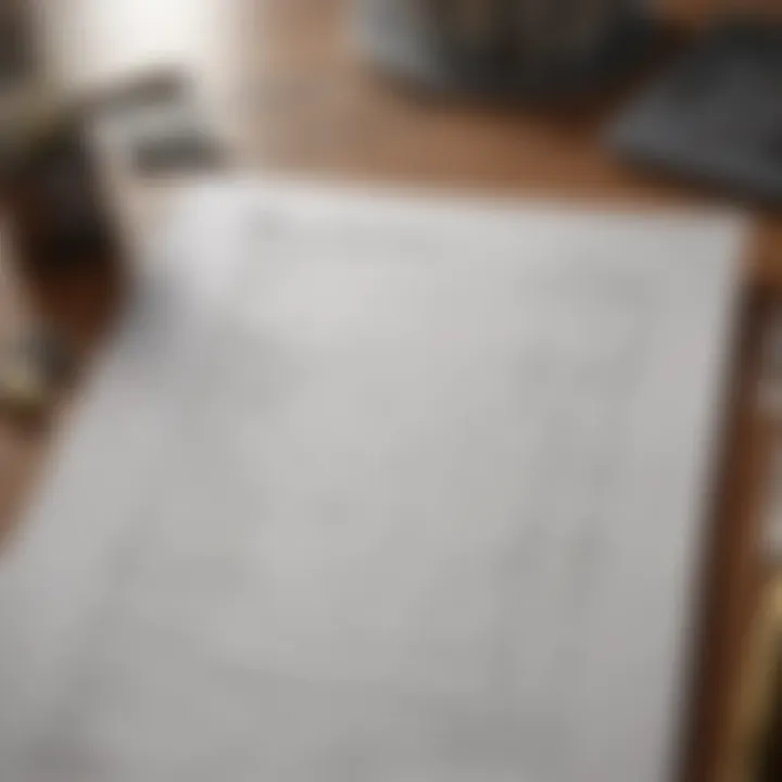 Detailed rental property income statement illustrating key components