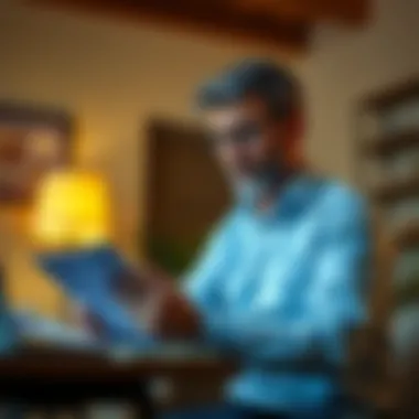 Landlord Evaluating Tenant Applications Landlord evaluating tenant application