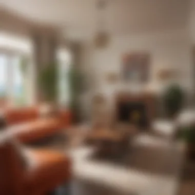 Cozy Interiors: A Taste of Venice Beach Living Cozy interior of a Venice Beach room with vibrant décor