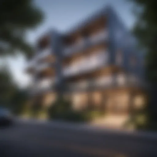 Exterior view of West Slope Terrace Apartments showcasing modern architecture