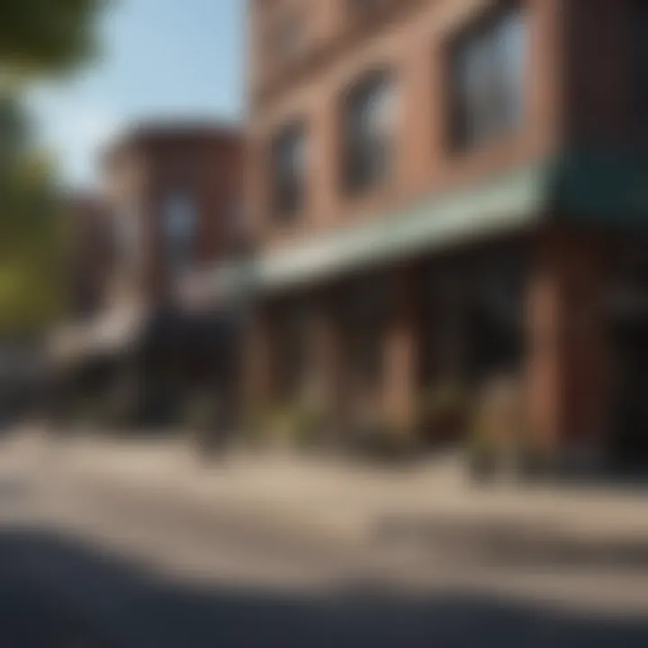 A vibrant street scene in the Wicker Park neighborhood.